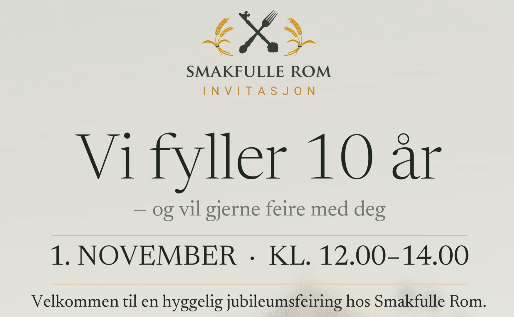 Smakfulle Rom fyller 10 år!